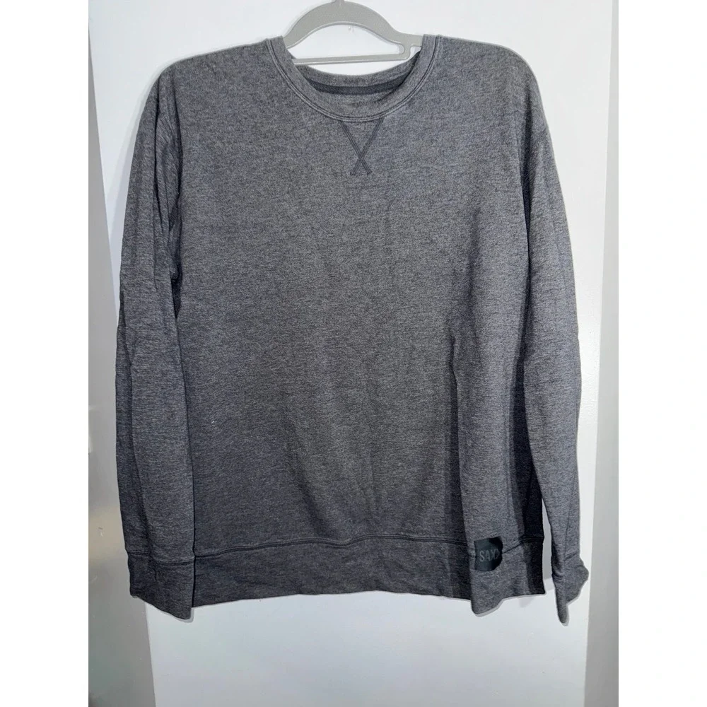 Saxx‎ 3six five lightweight gray crewneck sweatshirt medium